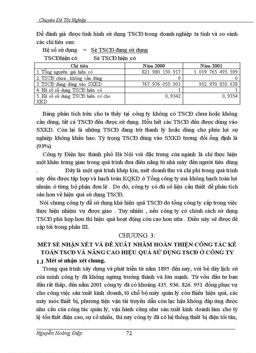 image for page Kế toán TSCĐ và phân tích tình hình trang bị và sử dụng TSCĐ trong công ty Điện lực TP Hà Nội