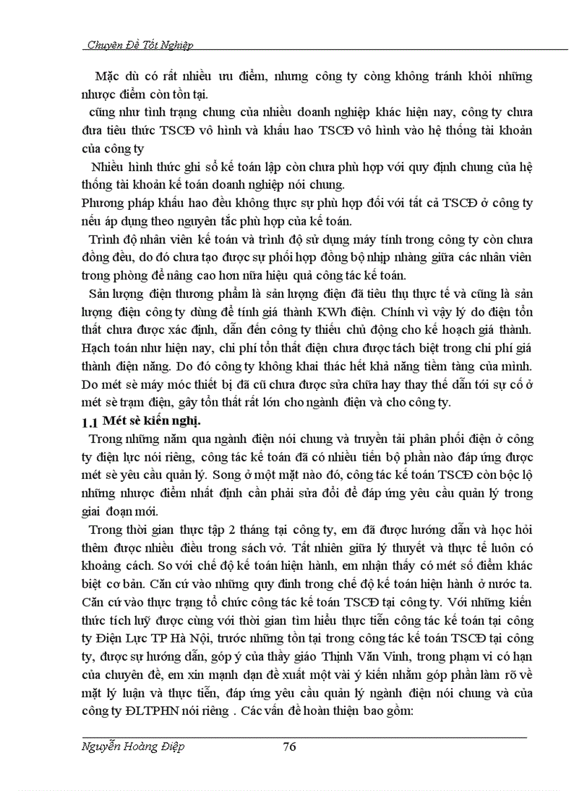 image for page Kế toán TSCĐ và phân tích tình hình trang bị và sử dụng TSCĐ trong công ty Điện lực TP Hà Nội