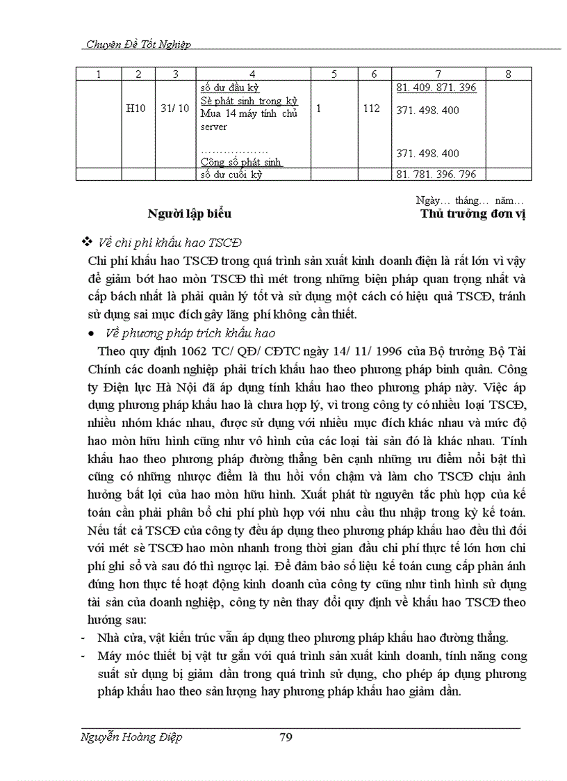image for page Kế toán TSCĐ và phân tích tình hình trang bị và sử dụng TSCĐ trong công ty Điện lực TP Hà Nội
