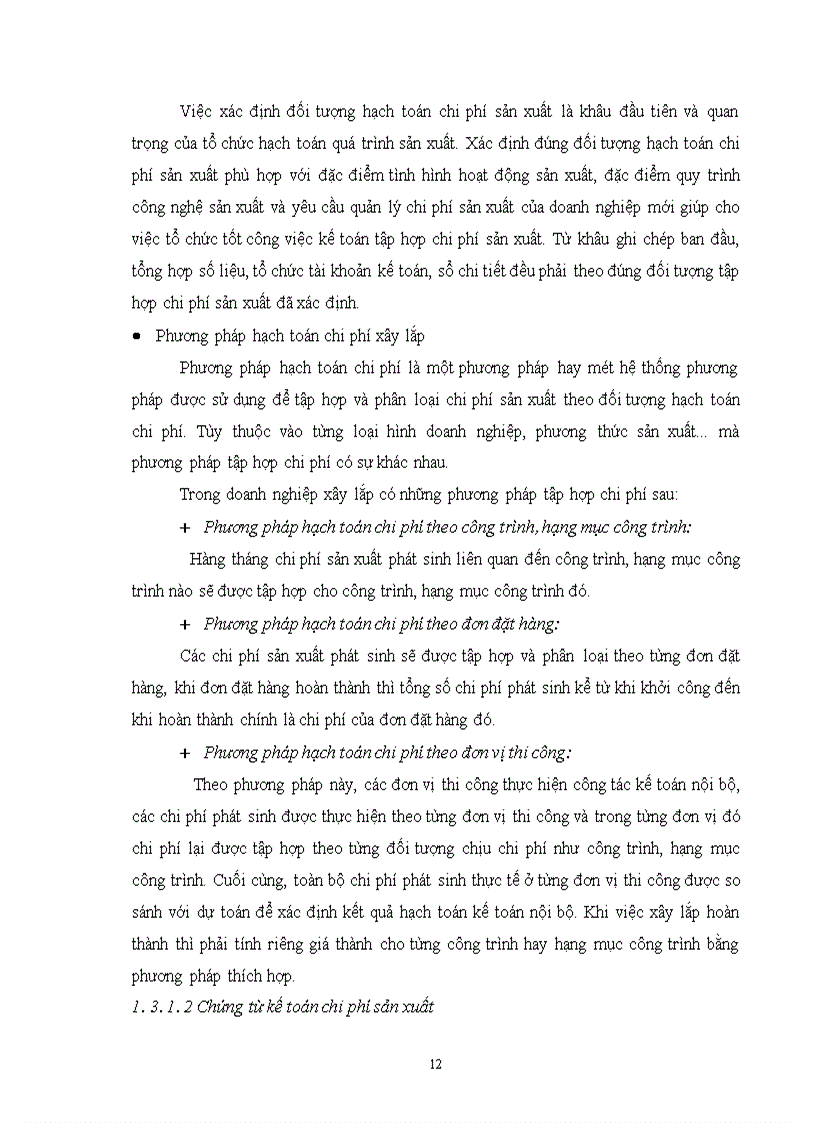 image for page Hoàn thiện công tác tổ chức hạch toán chi phí sản xuất và tính giá thành với việc tăng cường công tác quản trị tạiXí nghiệp xây lắp Điện - Công Ty Điện Lực I