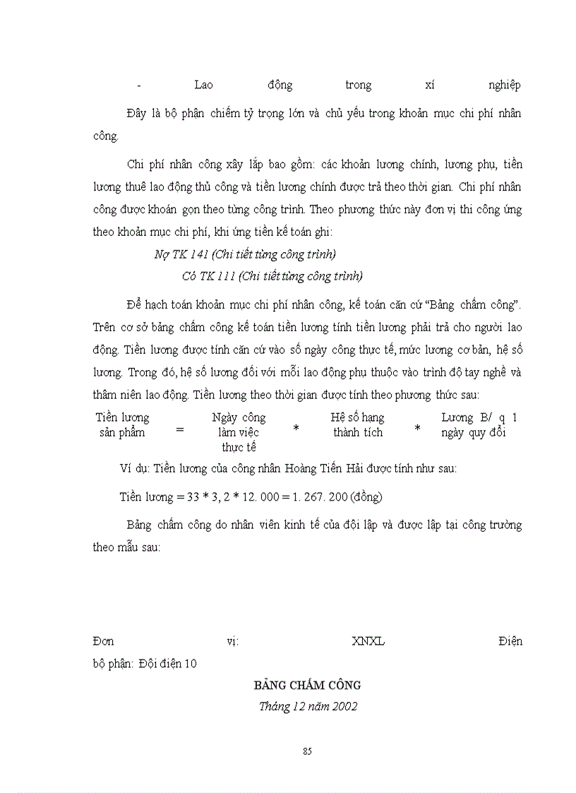 image for page Hoàn thiện công tác tổ chức hạch toán chi phí sản xuất và tính giá thành với việc tăng cường công tác quản trị tạiXí nghiệp xây lắp Điện - Công Ty Điện Lực I