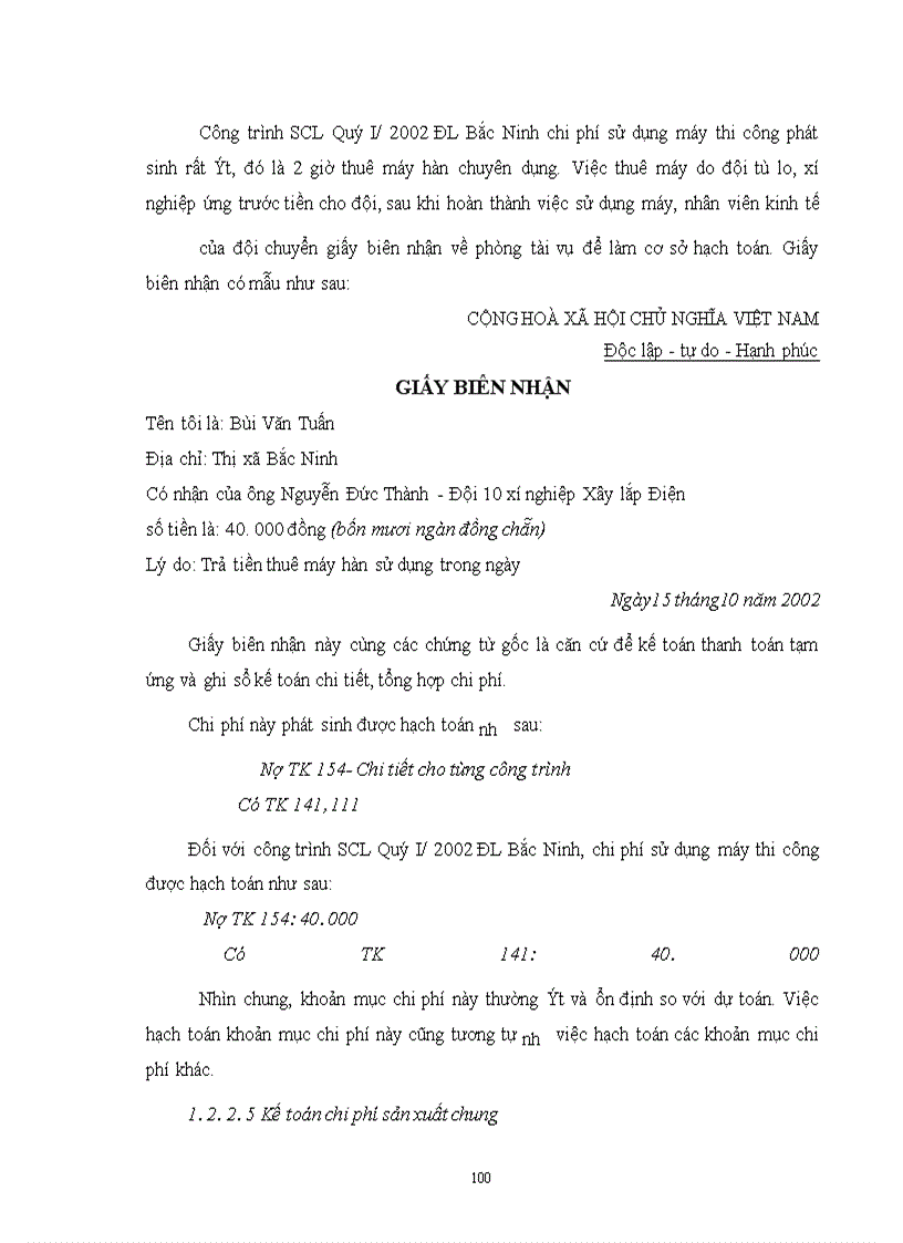 image for page Hoàn thiện công tác tổ chức hạch toán chi phí sản xuất và tính giá thành với việc tăng cường công tác quản trị tạiXí nghiệp xây lắp Điện - Công Ty Điện Lực I