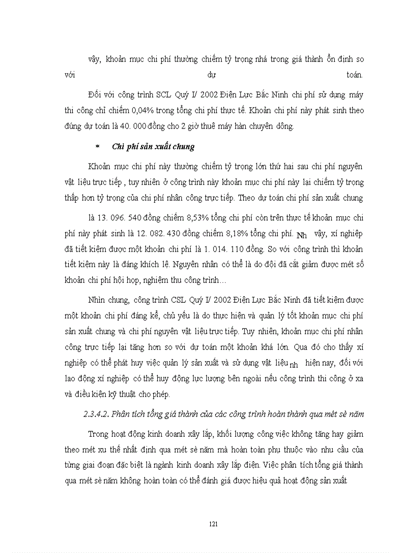image for page Hoàn thiện công tác tổ chức hạch toán chi phí sản xuất và tính giá thành với việc tăng cường công tác quản trị tạiXí nghiệp xây lắp Điện - Công Ty Điện Lực I