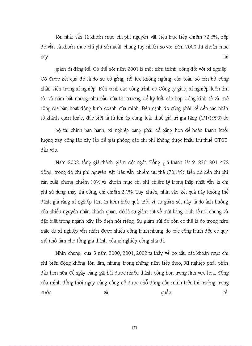 image for page Hoàn thiện công tác tổ chức hạch toán chi phí sản xuất và tính giá thành với việc tăng cường công tác quản trị tạiXí nghiệp xây lắp Điện - Công Ty Điện Lực I