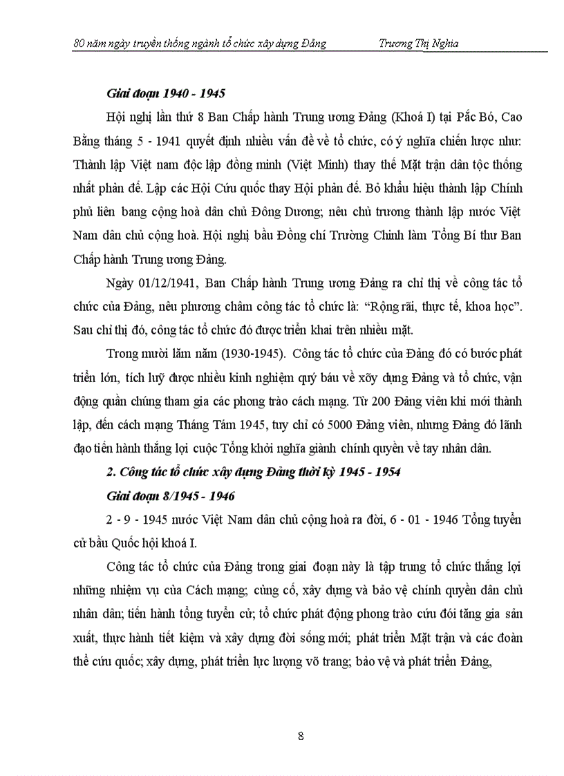 image for page Tìm hiểu 80 năm ngày truyền thống ngành tổ chức xây dựng đảng