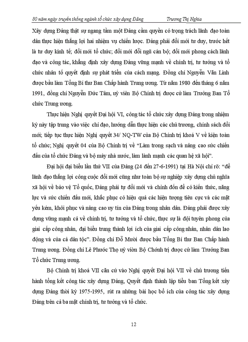 image for page Tìm hiểu 80 năm ngày truyền thống ngành tổ chức xây dựng đảng