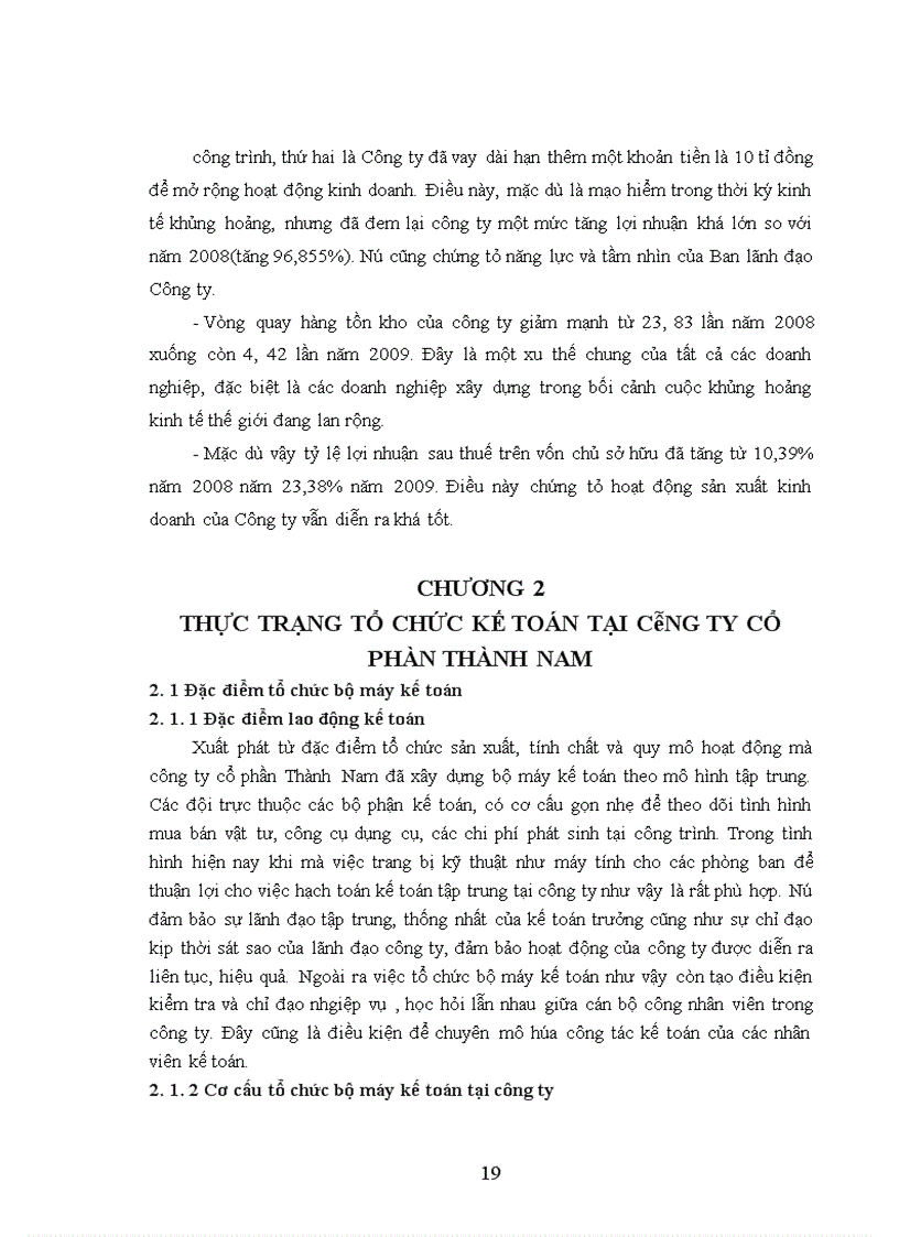 image for page Thực trạng tổ chức hạch toán kế toán tại Công ty cổ phần Thành Nam