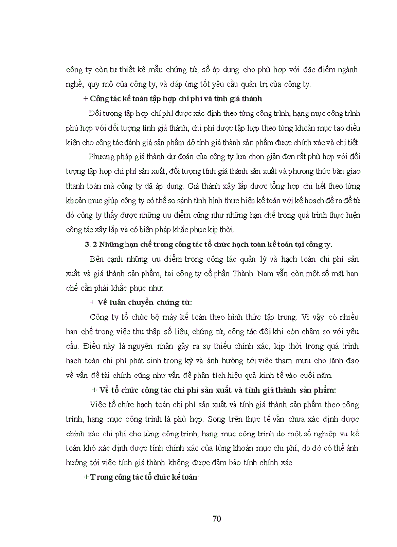 image for page Thực trạng tổ chức hạch toán kế toán tại Công ty cổ phần Thành Nam