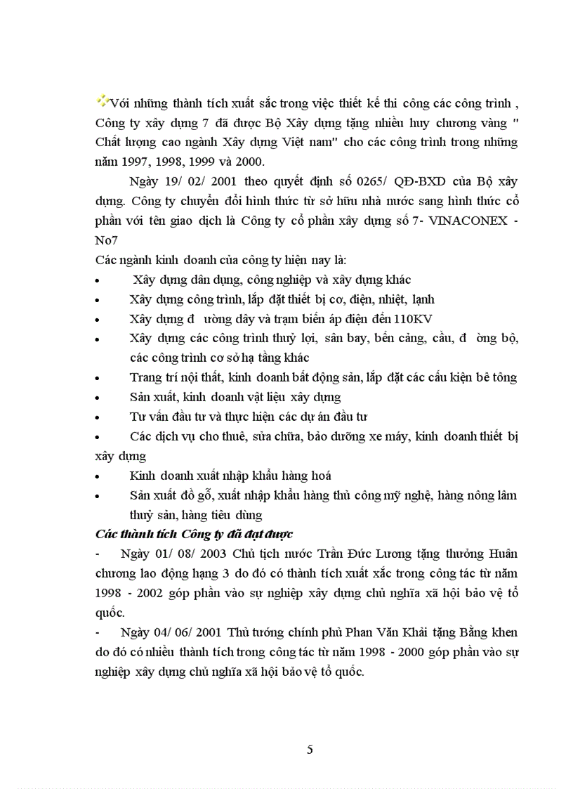 image for page Thực trạng tổ chức kế toán tại công ty cổ phần xây dựng số 7-vinaconex 7