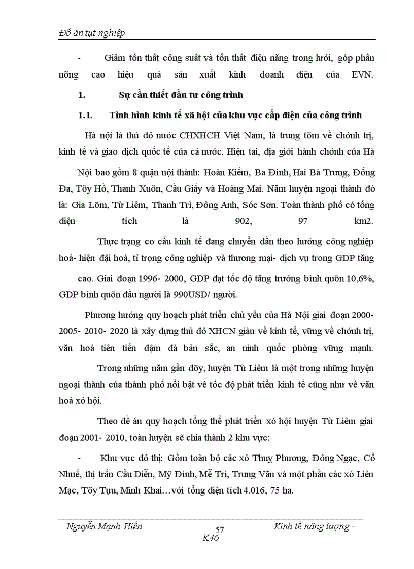 image for page Phân tích đánh giá hiệu quả dự án đầu tư xây dựng trạm biến áp 110kV Mỹ Đình
