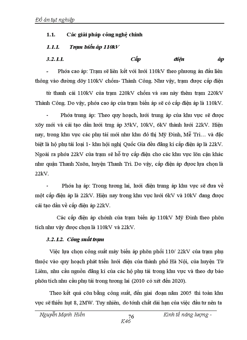 image for page Phân tích đánh giá hiệu quả dự án đầu tư xây dựng trạm biến áp 110kV Mỹ Đình