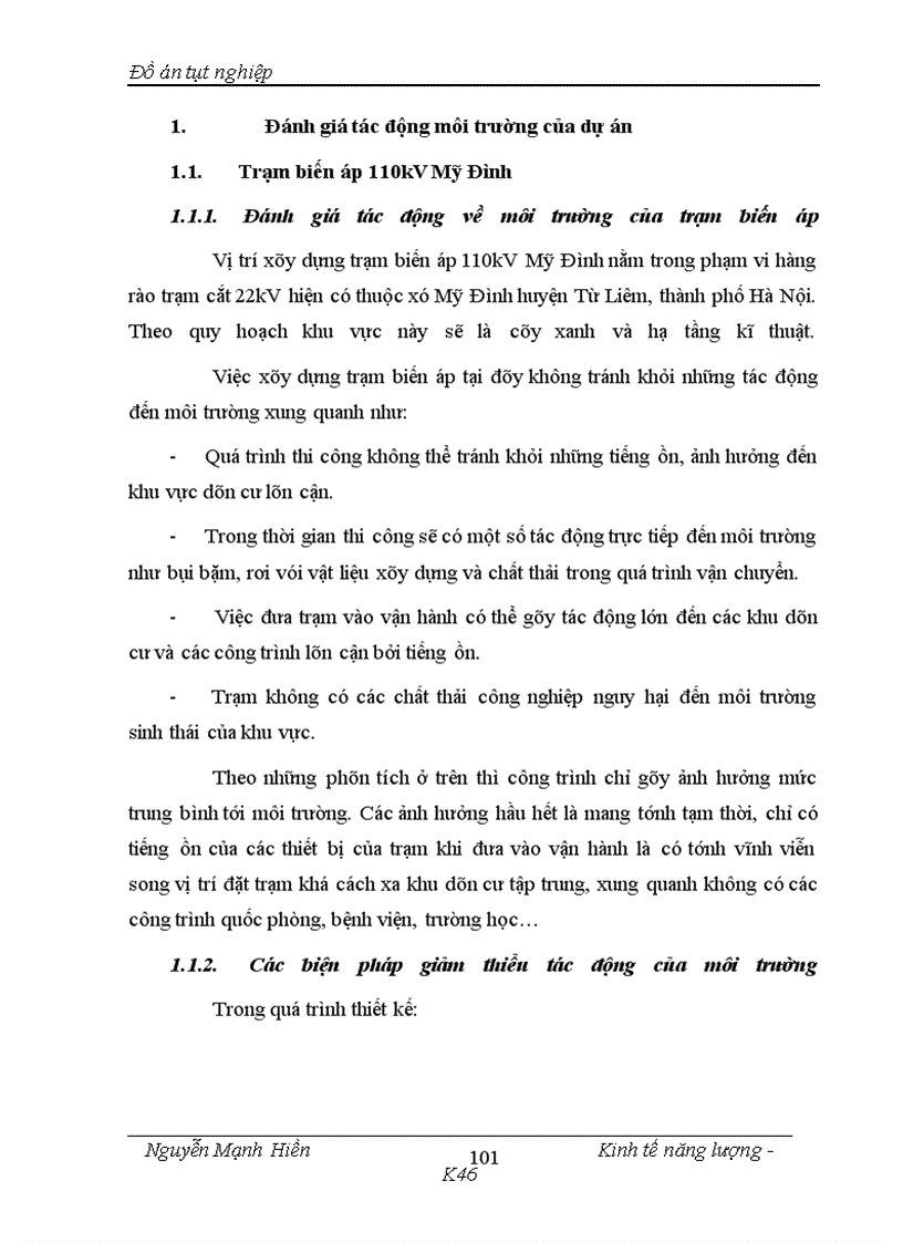 image for page Phân tích đánh giá hiệu quả dự án đầu tư xây dựng trạm biến áp 110kV Mỹ Đình