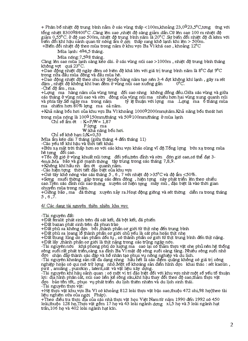 image for page Giới thiệu khái quát về Vườn Quốc Gia Ba Vì