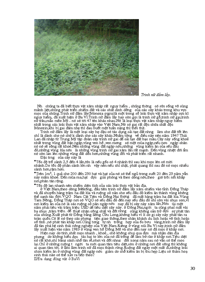 image for page Giới thiệu khái quát về Vườn Quốc Gia Ba Vì