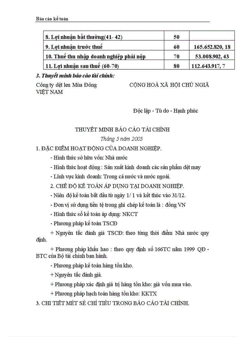 image for page Thực trạng công tác hạch toán kế toán tổng hợp tại Công ty dệt len Mùa Đông