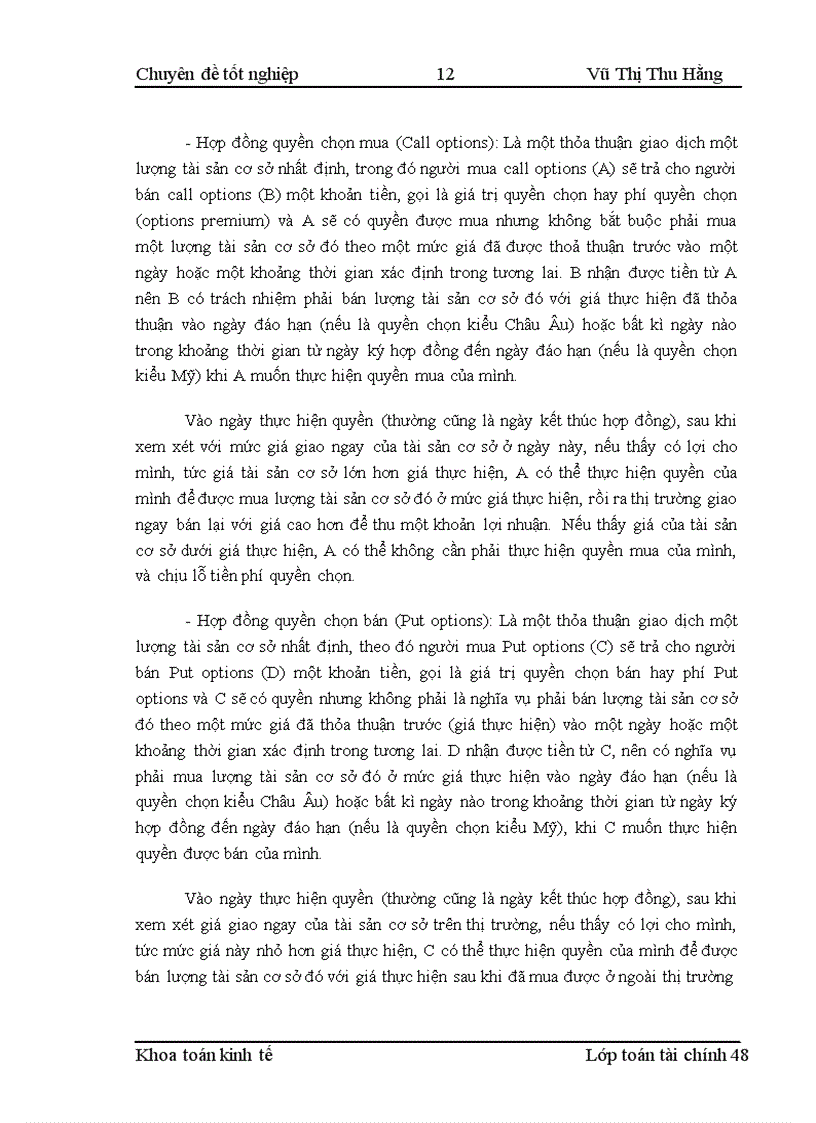 image for page Phát triển nghiệp vụ quyền chọn và một số mô hình định giá quyền chọn ngoại tệ tại Việt Nam