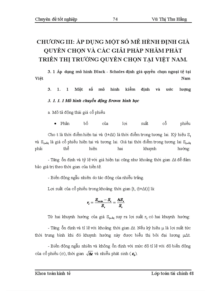 image for page Phát triển nghiệp vụ quyền chọn và một số mô hình định giá quyền chọn ngoại tệ tại Việt Nam