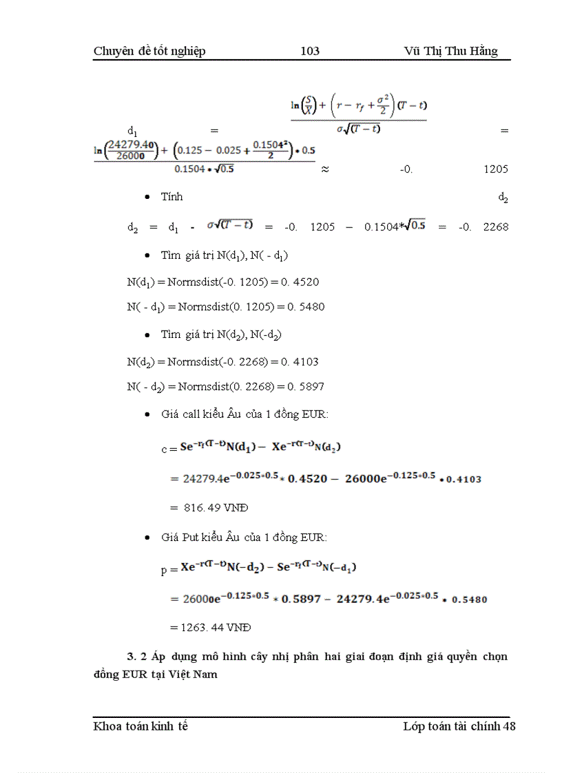 image for page Phát triển nghiệp vụ quyền chọn và một số mô hình định giá quyền chọn ngoại tệ tại Việt Nam
