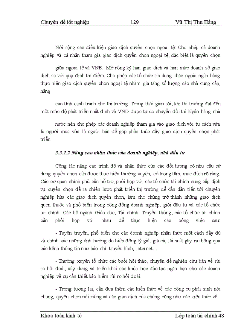 image for page Phát triển nghiệp vụ quyền chọn và một số mô hình định giá quyền chọn ngoại tệ tại Việt Nam