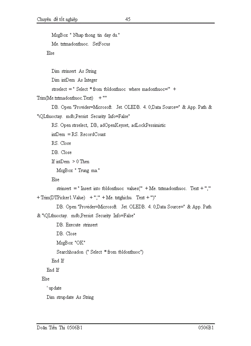 image for page Xây dựng chương trình quản lý bán thuốc tây