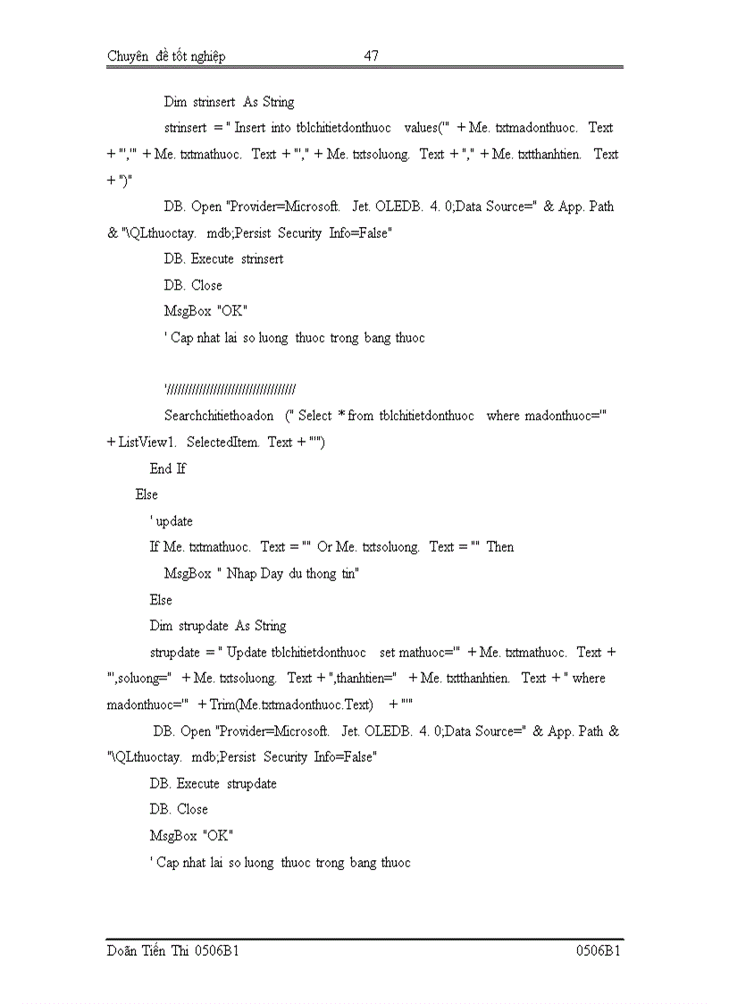 image for page Xây dựng chương trình quản lý bán thuốc tây