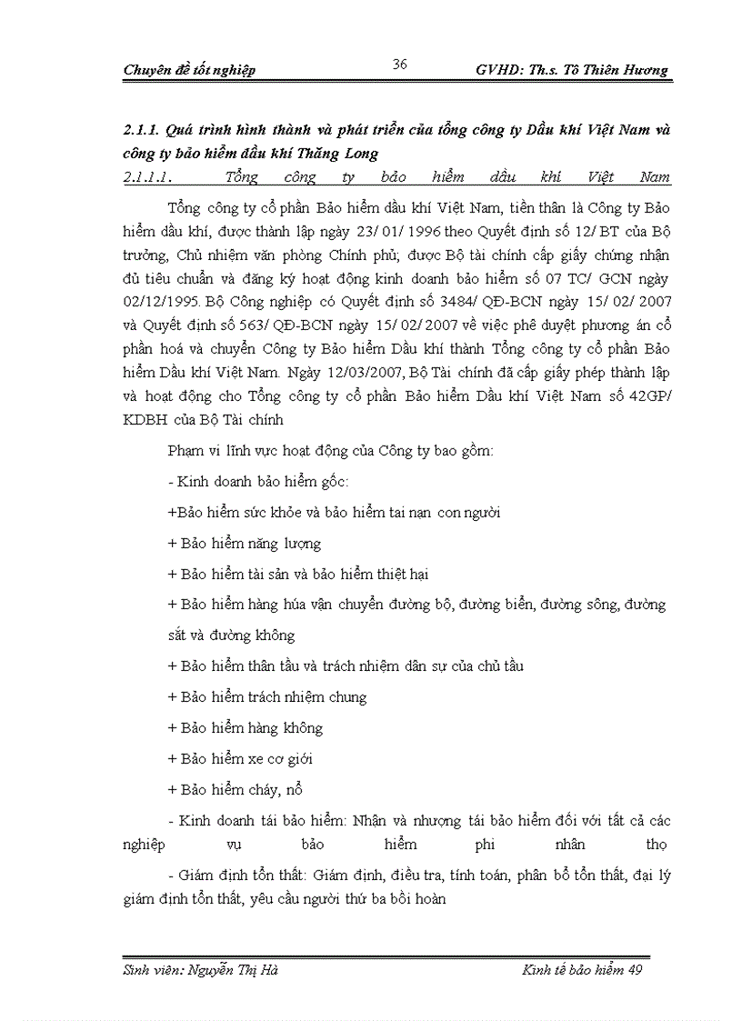 image for page Đánh giá hiệu quả hoạt động kinh doanh nghiệp vụ bảo hiểm cháy nổ và các rủi ro đặc biệt tại Công ty bảo hiểm dầu khí Thăng Long