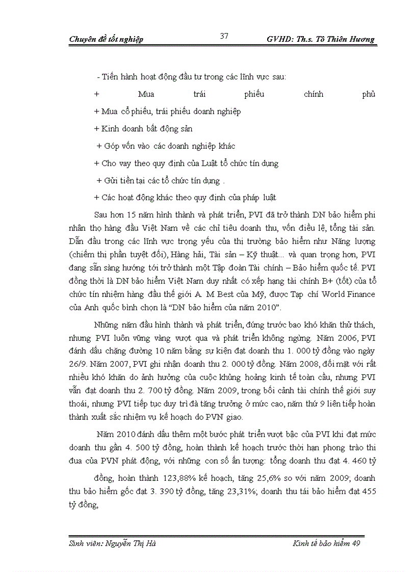 image for page Đánh giá hiệu quả hoạt động kinh doanh nghiệp vụ bảo hiểm cháy nổ và các rủi ro đặc biệt tại Công ty bảo hiểm dầu khí Thăng Long