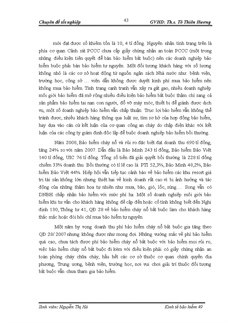 image for page Đánh giá hiệu quả hoạt động kinh doanh nghiệp vụ bảo hiểm cháy nổ và các rủi ro đặc biệt tại Công ty bảo hiểm dầu khí Thăng Long