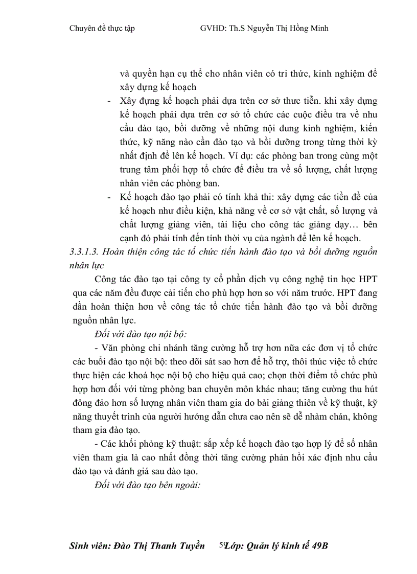 image for page Hoàn thiện công tác đào tạo và bồi dưỡng nguồn nhân lực tại công ty cổ phần dịch vụ công nghệ tin học HPT – Chi nhánh Hà Nội