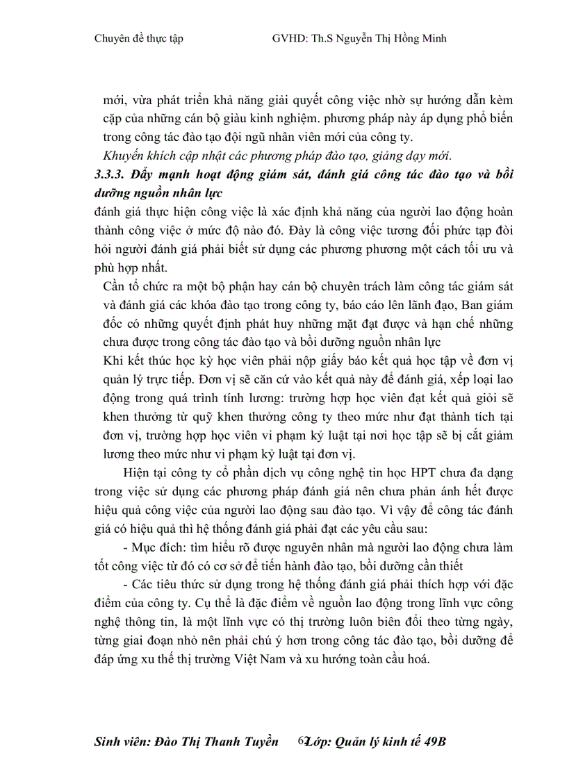 image for page Hoàn thiện công tác đào tạo và bồi dưỡng nguồn nhân lực tại công ty cổ phần dịch vụ công nghệ tin học HPT – Chi nhánh Hà Nội