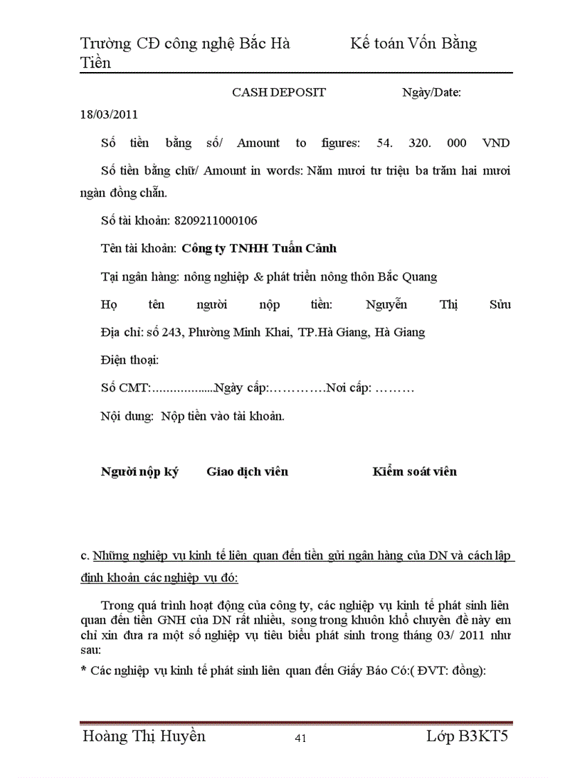 image for page Báo cáo thực tập tại CTy TNHH Tuấn Cảnh