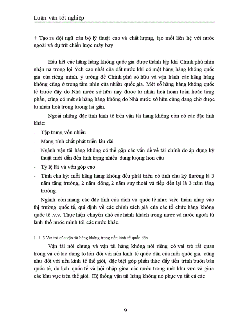 image for page Một số giải pháp nhằm nâng cao hiệu quả kinh doanh vận tải hàng không của hãng hàng không Quốc gia Việt Nam (Vietnam Airlines)
