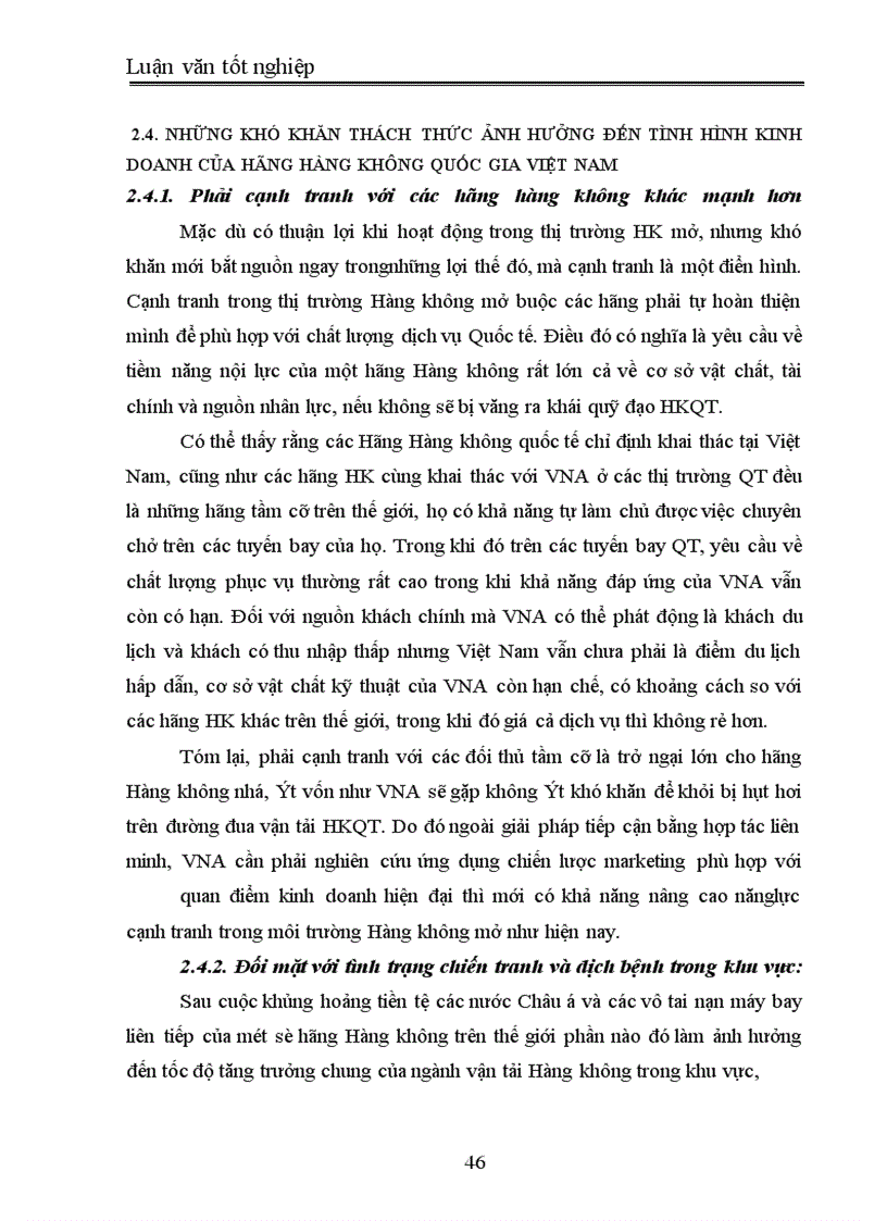 image for page Một số giải pháp nhằm nâng cao hiệu quả kinh doanh vận tải hàng không của hãng hàng không Quốc gia Việt Nam (Vietnam Airlines)