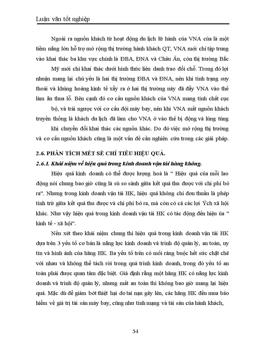 image for page Một số giải pháp nhằm nâng cao hiệu quả kinh doanh vận tải hàng không của hãng hàng không Quốc gia Việt Nam (Vietnam Airlines)