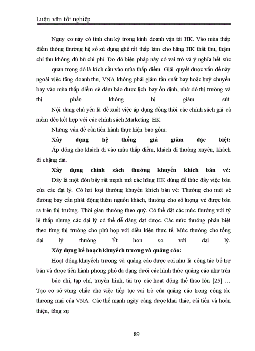 image for page Một số giải pháp nhằm nâng cao hiệu quả kinh doanh vận tải hàng không của hãng hàng không Quốc gia Việt Nam (Vietnam Airlines)
