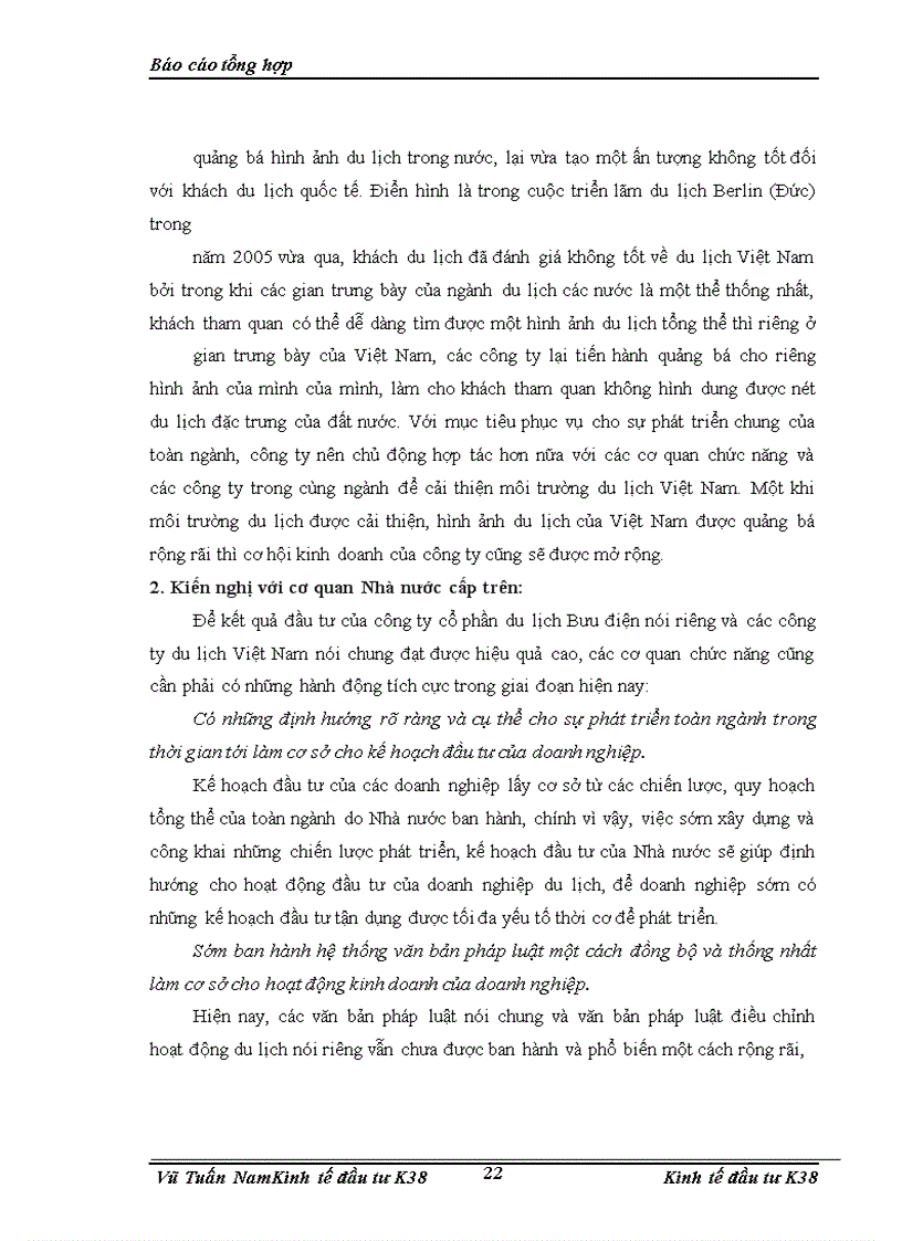 image for page Thực trạng hoạt động đầu tư của Công ty du lịch cổ phần Bưu điện trong giai đoạn 2000-2005