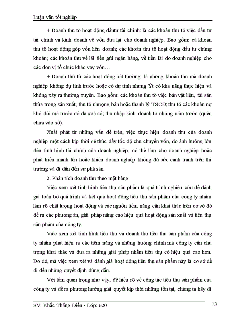 image for page Phân tích doanh thu tiêu thụ của Công ty cổ phần điện tử chuyên dụng Hanel