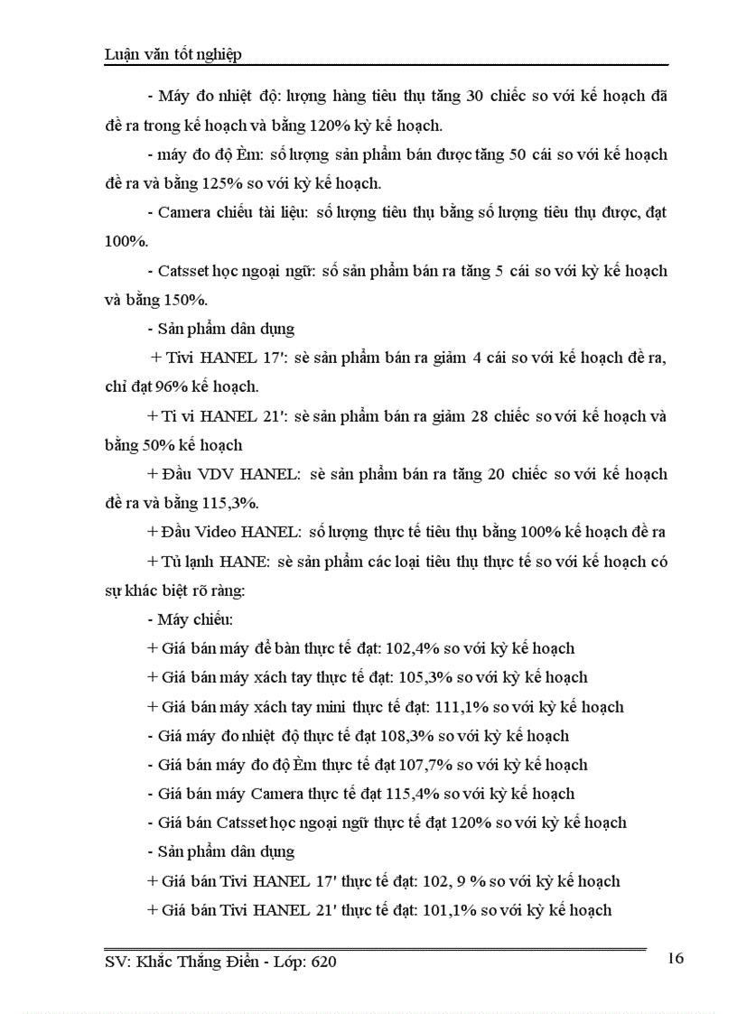 image for page Phân tích doanh thu tiêu thụ của Công ty cổ phần điện tử chuyên dụng Hanel
