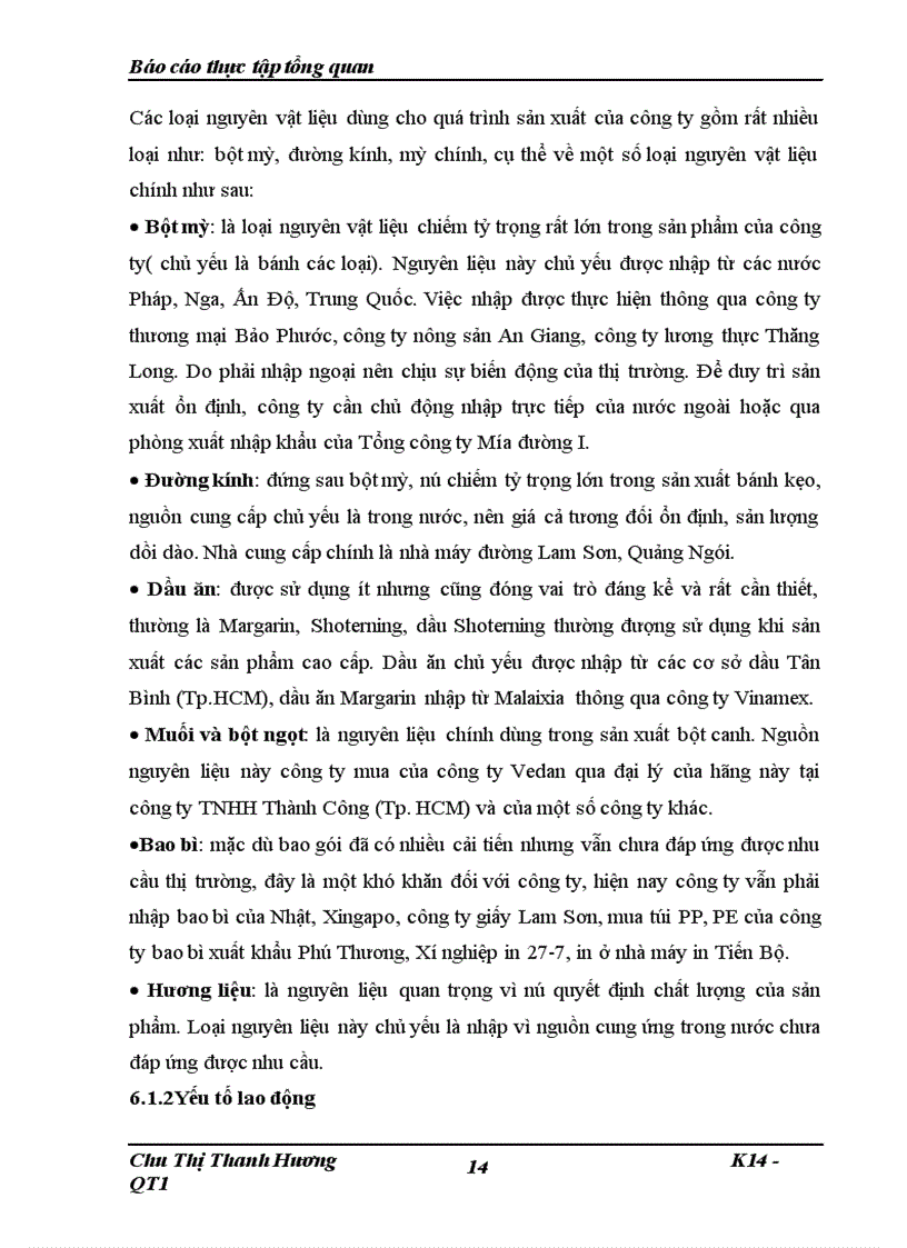 image for page Khảo sát các yếu tố “đầu vào”, “đầu ra” của Công ty cổ phần bánh kẹo Hải Châu