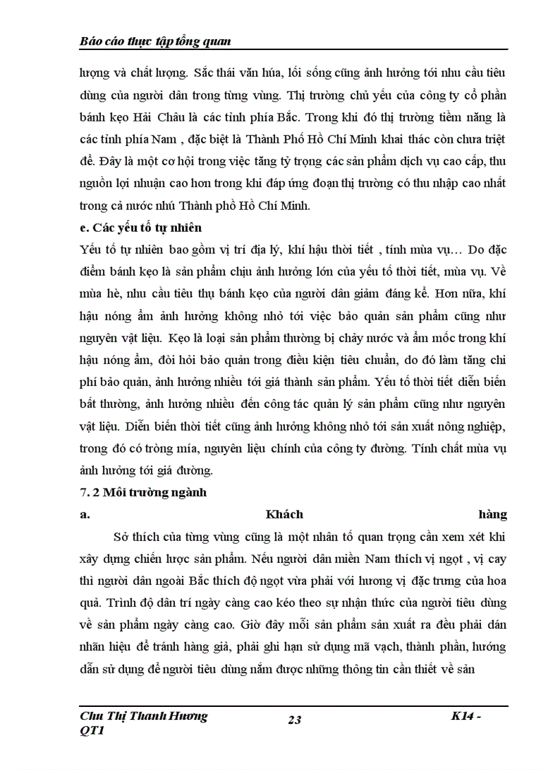 image for page Khảo sát các yếu tố “đầu vào”, “đầu ra” của Công ty cổ phần bánh kẹo Hải Châu