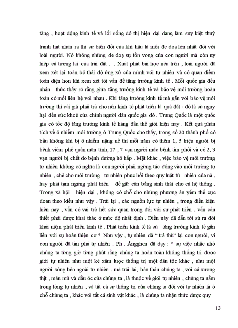 image for page Tăng trưởng kinh tế và bảo vệ môi trường