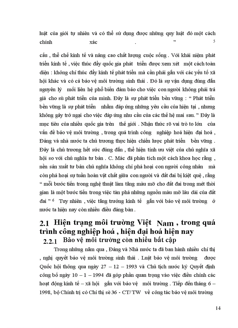 image for page Tăng trưởng kinh tế và bảo vệ môi trường