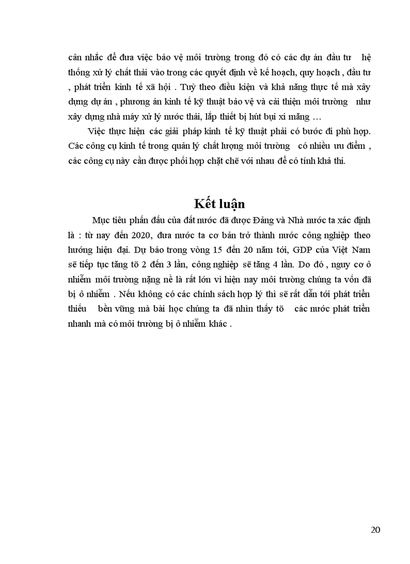 image for page Tăng trưởng kinh tế và bảo vệ môi trường