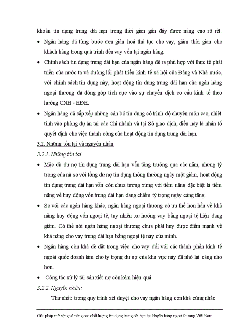 image for page Giải pháp nhằm nâng cao chất lượng tín dụng trung dài hạn tại Ngân hàng Ngoại thương Việt Nam