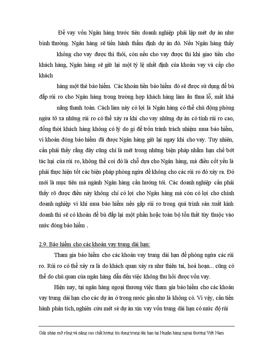 image for page Giải pháp nhằm nâng cao chất lượng tín dụng trung dài hạn tại Ngân hàng Ngoại thương Việt Nam