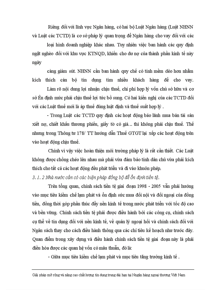 image for page Giải pháp nhằm nâng cao chất lượng tín dụng trung dài hạn tại Ngân hàng Ngoại thương Việt Nam