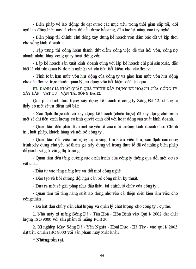 image for page Một số biện pháp chủ yếu nhằm góp phần hoàn thiện quá trình xây dựng chiến lược kinh doanh ở Công ty Xây lắp - Vật tư - Vận tải Sông Đà 12