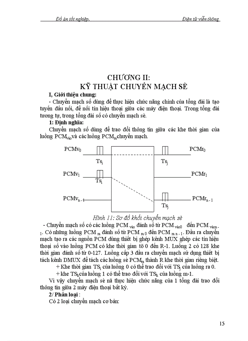 image for page Nghiên cứu kỹ thuật chuyển mạch trong Tổng Đài giới thiệu trường chuyển mạch số của tổng đài alcatel1000-e10