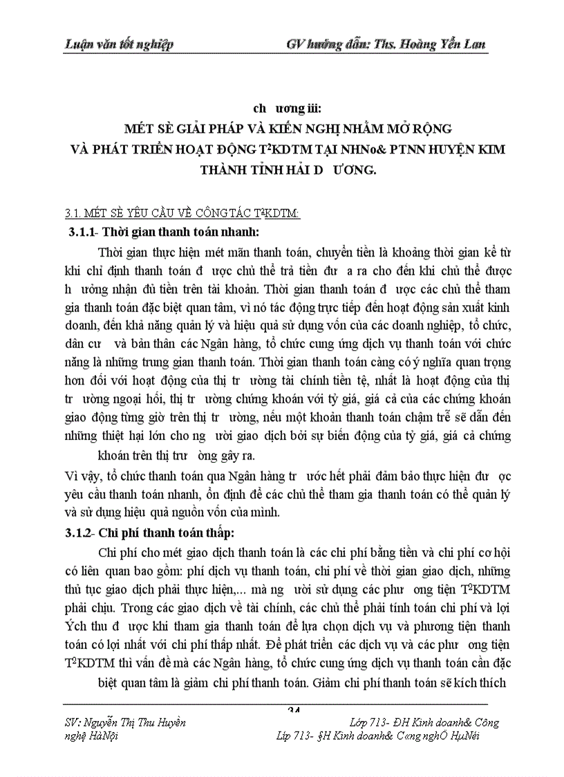image for page Một số giải pháp nâng cao hiệu quả hoạt động thanh toán không dùng tiền mặt tại chi nhánh Ngân hàng No & PTNT huyện Kim thành- Hải Dương