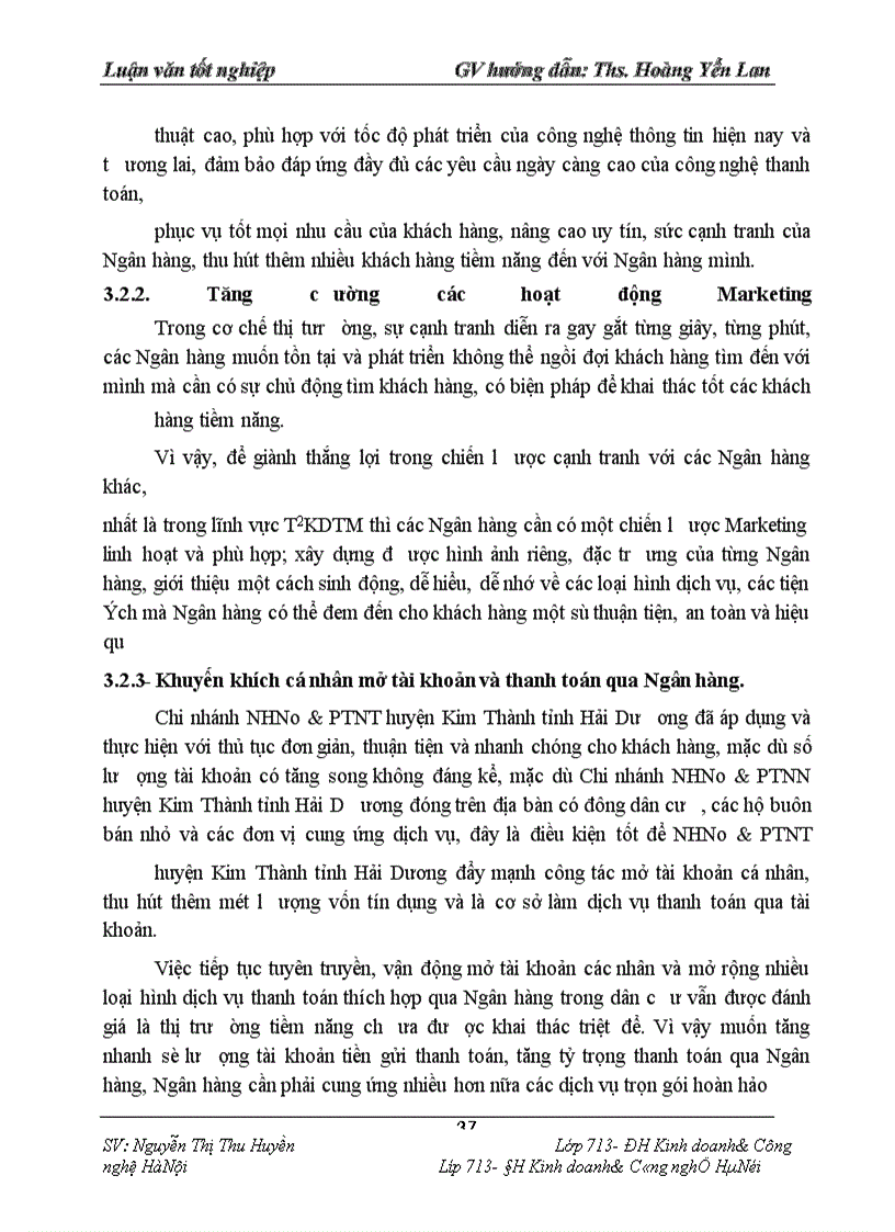 image for page Một số giải pháp nâng cao hiệu quả hoạt động thanh toán không dùng tiền mặt tại chi nhánh Ngân hàng No & PTNT huyện Kim thành- Hải Dương